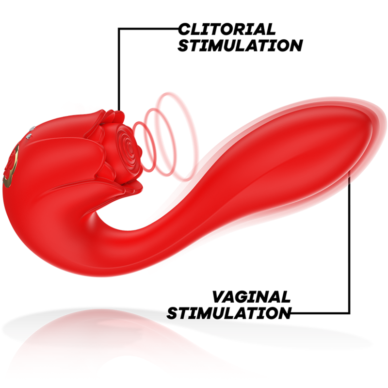 Mia Selena Stimulator Vibrating + Tapping Red | Niks.fi verkkokauppa