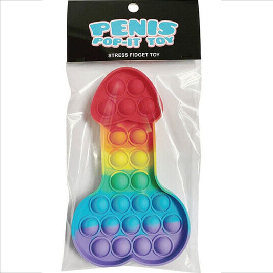Kheper Games Multicolor Pop-It Penis Anti-Stress Toy | Niks.fi verkkokauppa