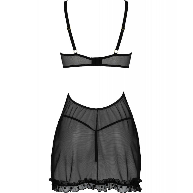 Passion Marina Camison & Thong Black S/M | Niks.fi verkkokauppa