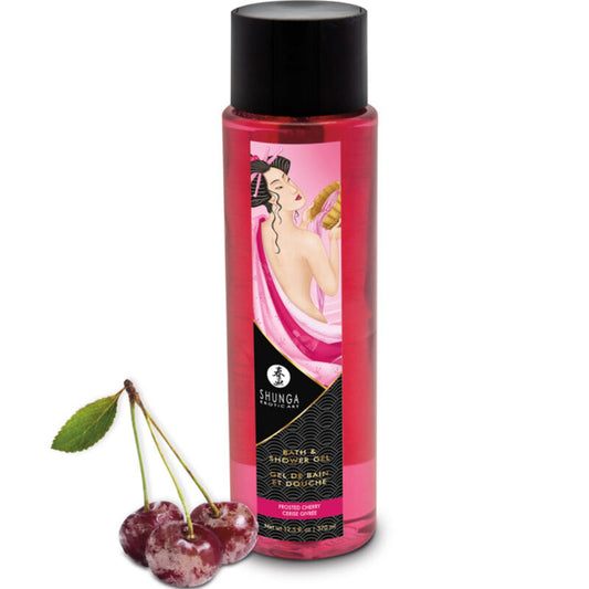 Shunga Bath & Shower Gel Frosted Cherry 370 Ml | Niks.fi verkkokauppa