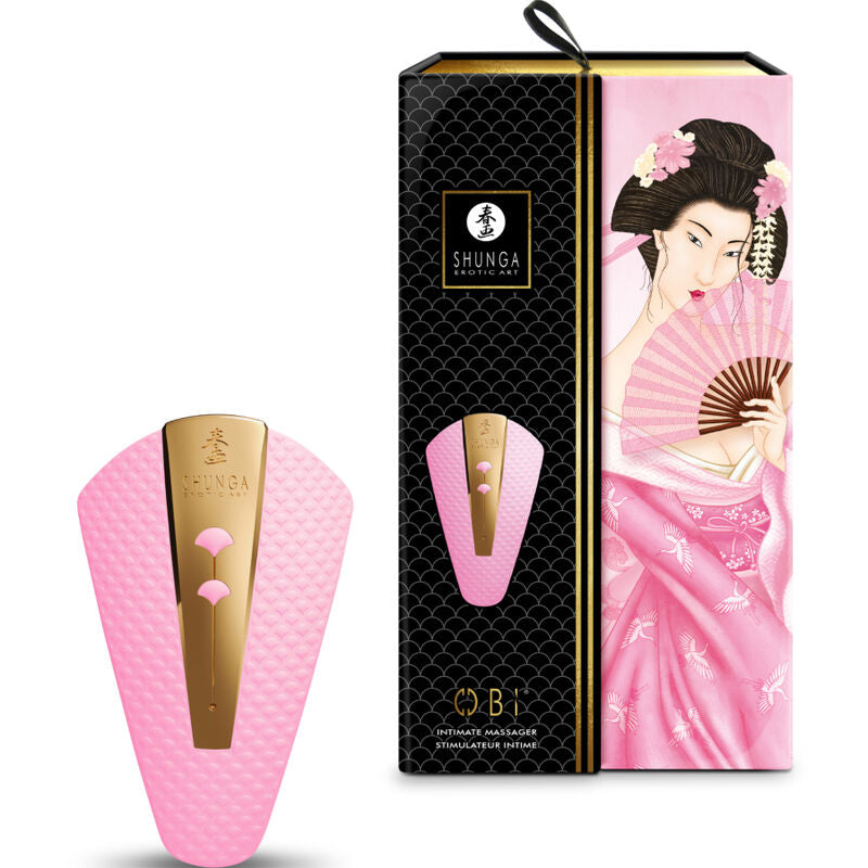 Shunga Obi Intimate Massager Pink | Niks.fi verkkokauppa