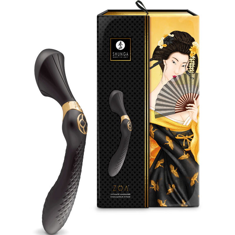 Shunga Zoa Intimate Massager Black | Niks.fi verkkokauppa