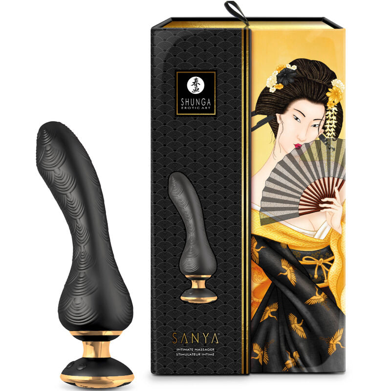 Shunga Sanya Intimate Massager Black | Niks.fi verkkokauppa