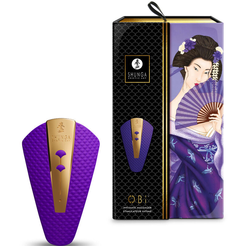 Shunga Obi Intimate Massager Violet | Niks.fi verkkokauppa