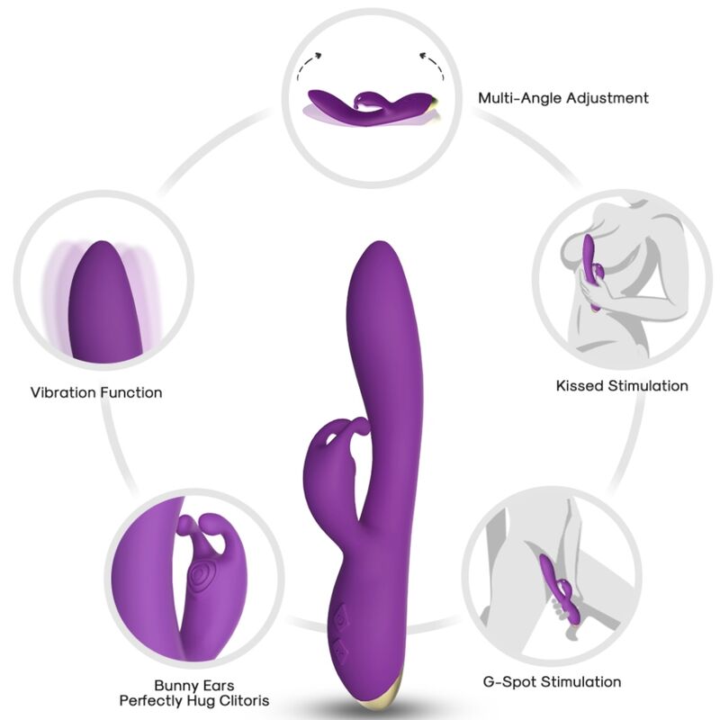 Bonnie Vibraattori Rabbit - Purppura | Niks.fi verkkokauppa