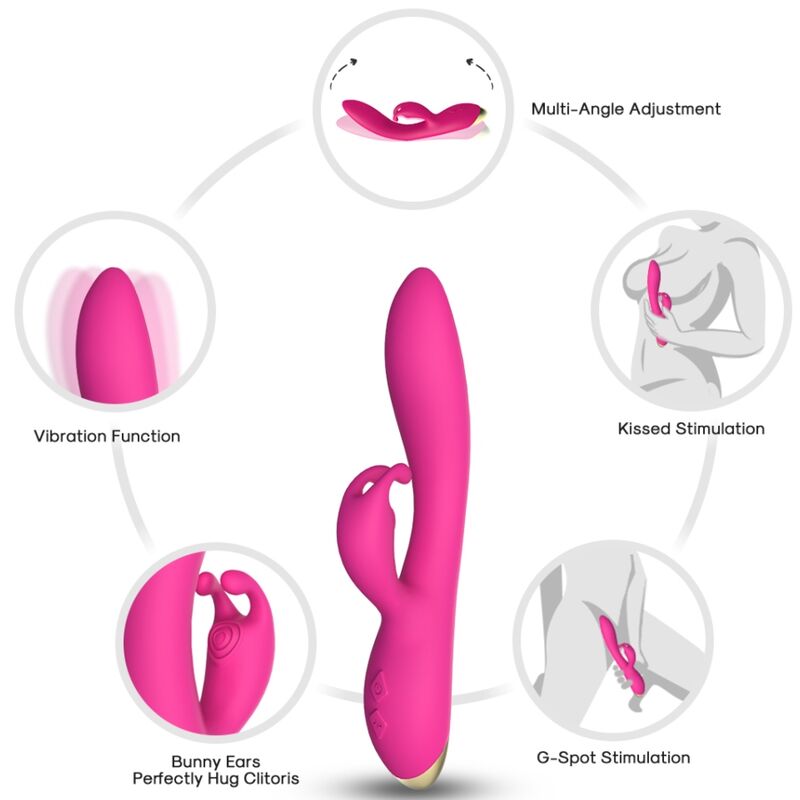 Bonnie Vibraattori Rabbit - Fuksia | Niks.fi verkkokauppa