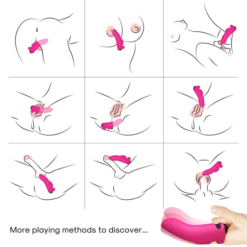 Armony Aurora Vibrator Finger Fuchsia | Niks.fi verkkokauppa
