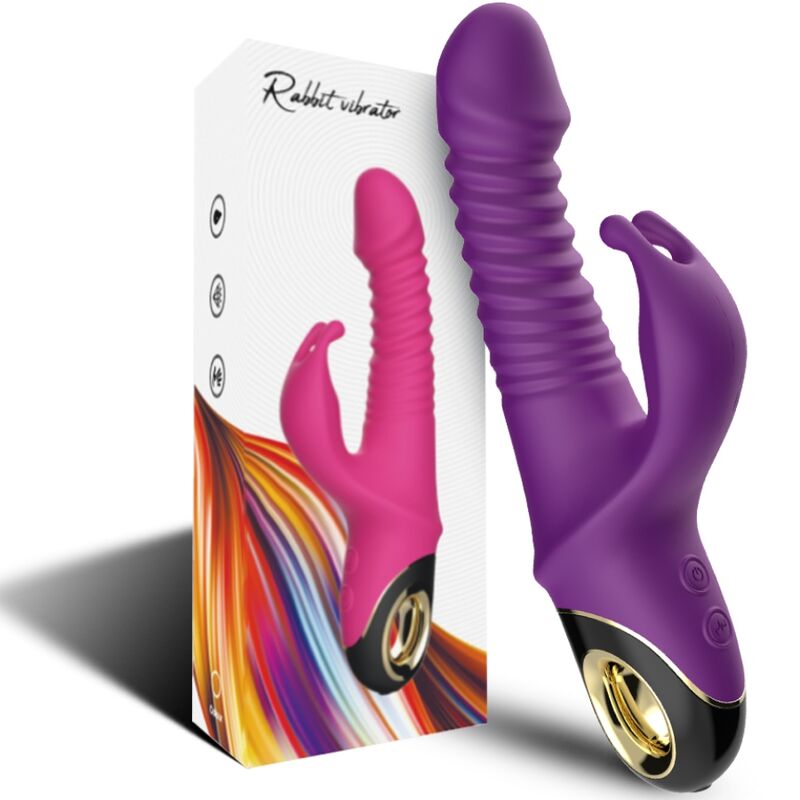 Zing Dildo Vibraattori Rabbit Purppura | Niks.fi verkkokauppa