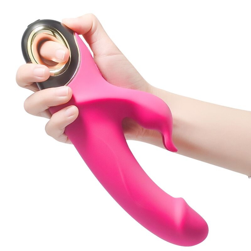 Meteror Dildo Vibraattori Rabbit Kiertäjä Fuksia | Niks.fi verkkokauppa