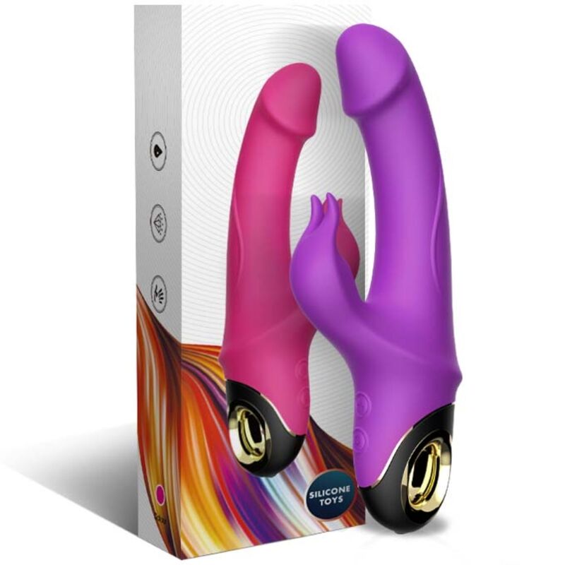 Meteror Dildo Vibraattori Rabbit Kiertäjä Purppura | Niks.fi verkkokauppa