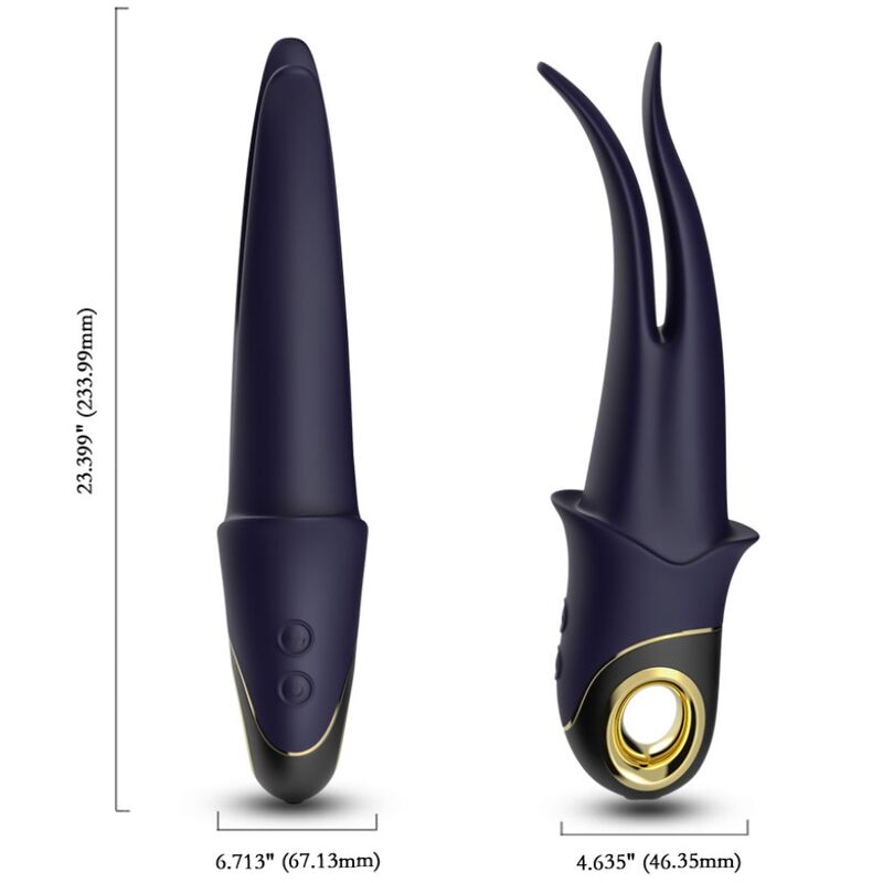 Armony Shadow Vibrator Double-Head Teasing Blue | Niks.fi verkkokauppa
