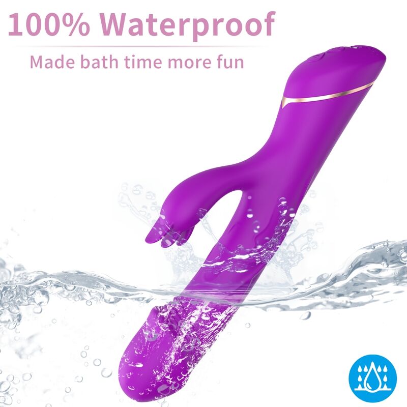 Dildo Vibraattori Rabbit Silikoni Purppura | Niks.fi verkkokauppa