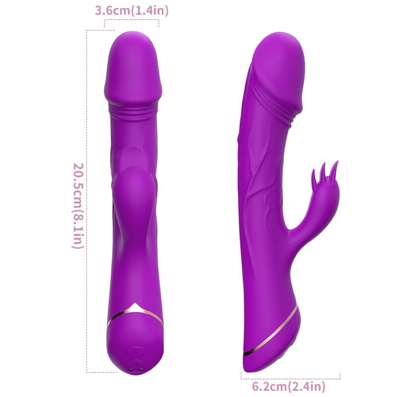 Dildo Vibraattori Rabbit Silikoni Purppura | Niks.fi verkkokauppa