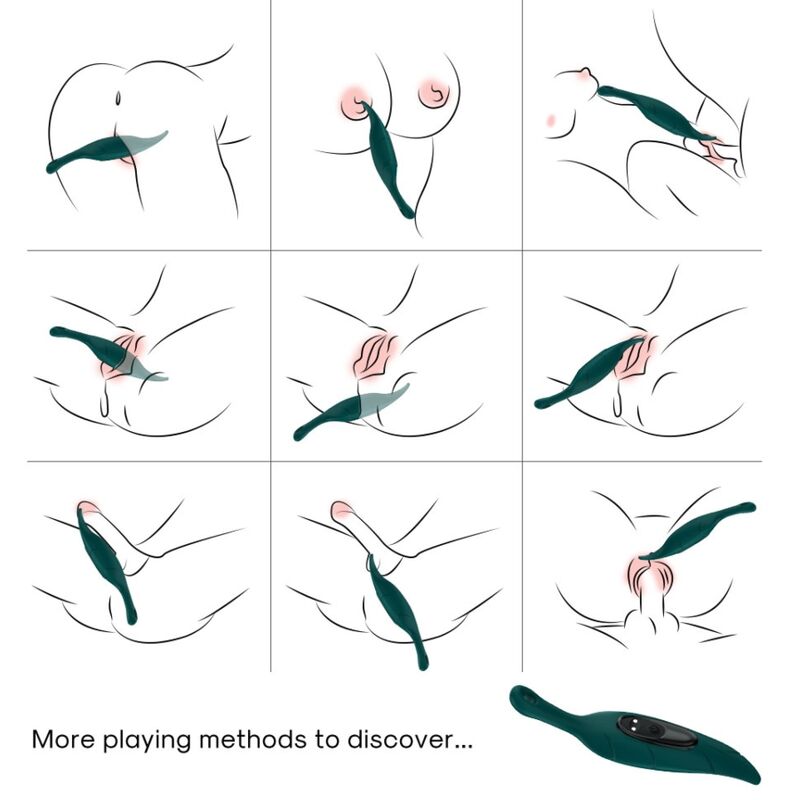 Armony Stimulator & Vibrator Leaf Green | Niks.fi verkkokauppa