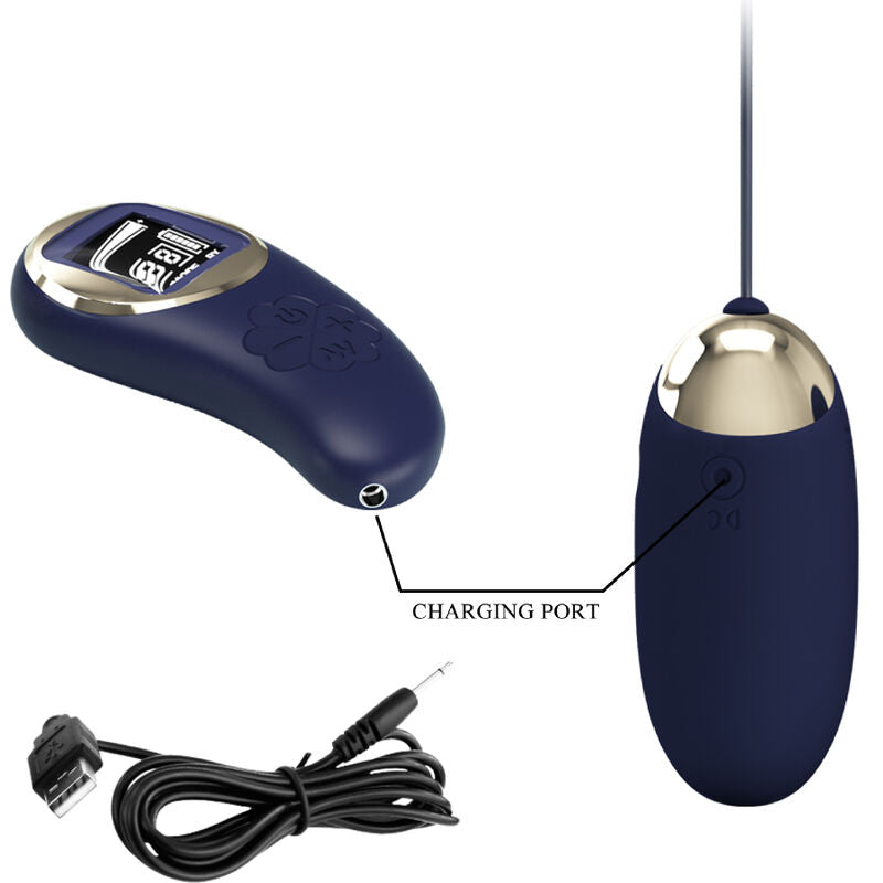Pretty Love Mina Vibrating Egg Remote Control Blue | Niks.fi verkkokauppa