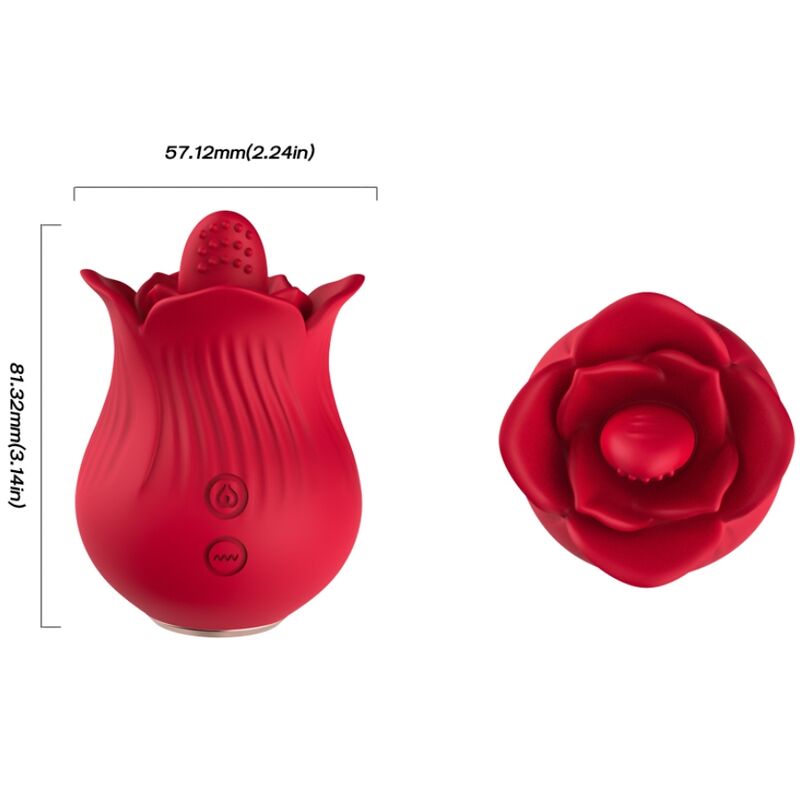 Armony Rose Vibrator & Stimulator Red | Niks.fi verkkokauppa