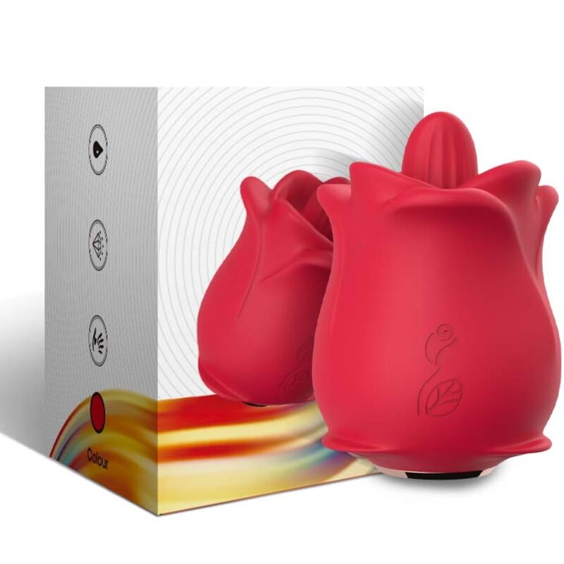 Armony Rose 10 Modes Licking Clit Vibrator Red | Niks.fi verkkokauppa