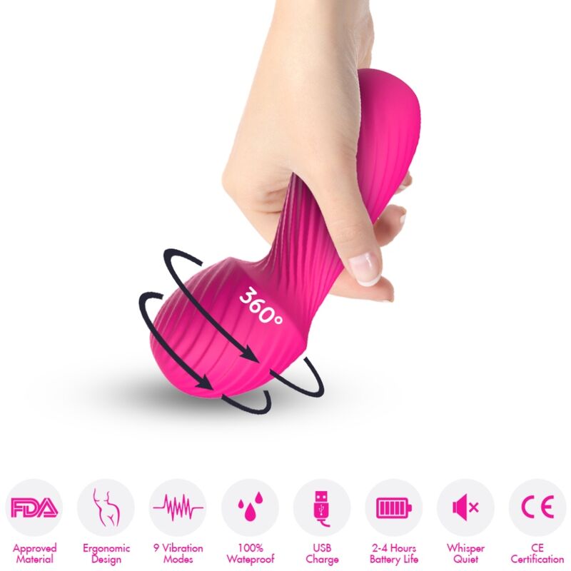 Armony Dazzle Massager & Vibrator Small Fuchsia | Niks.fi verkkokauppa
