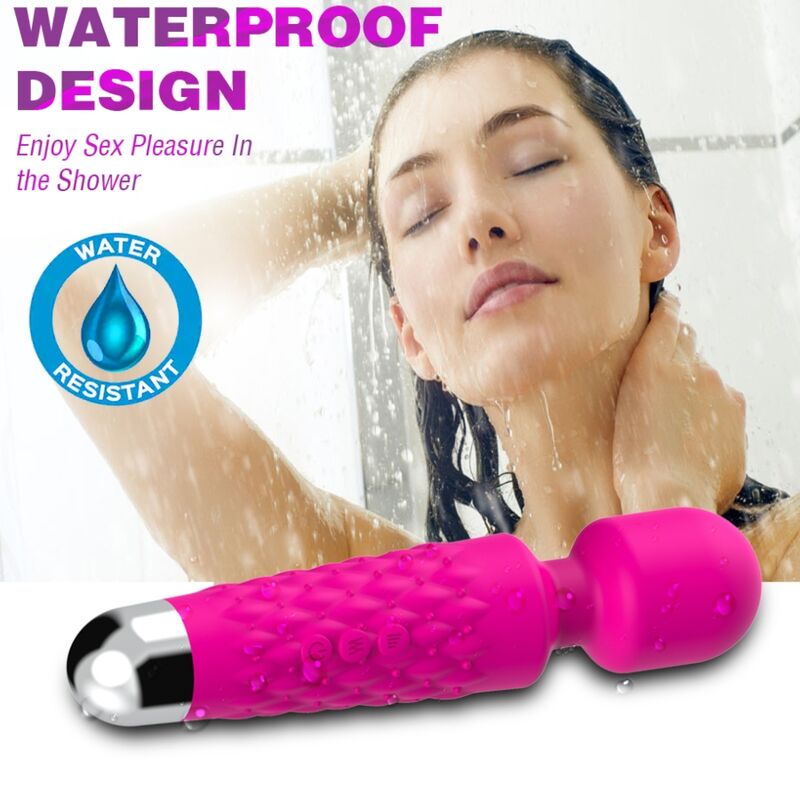 Armony Postman Massager & Vibrator Super Flexible Head Fuchsia | Niks.fi verkkokauppa