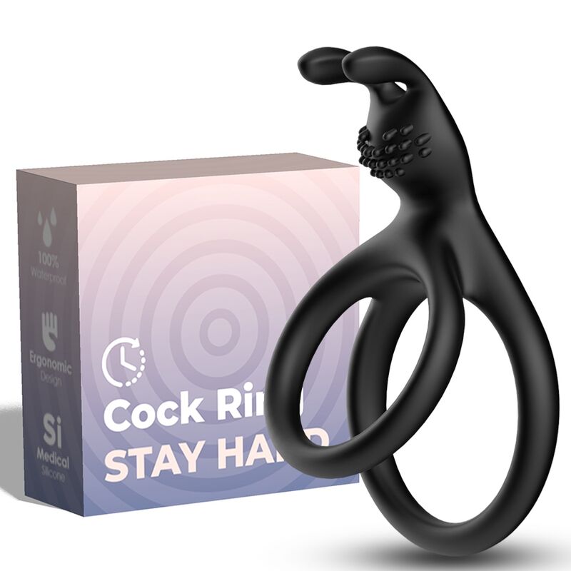 Armony Tensy Double Rabbit Ring Black | Niks.fi verkkokauppa