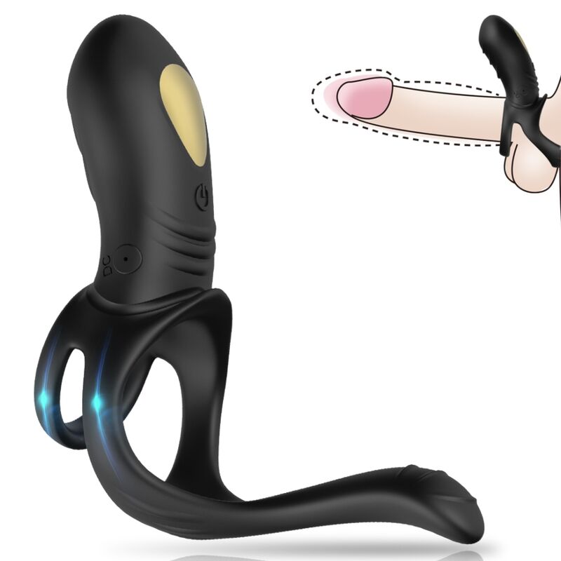 Armony Joy Jumper Ring Vibrator For Couples & Anal Plug Remote Control Black | Niks.fi verkkokauppa