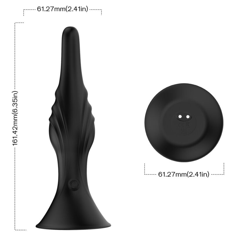 Armony Vibrator & Anal Plug Remote Control Black | Niks.fi verkkokauppa