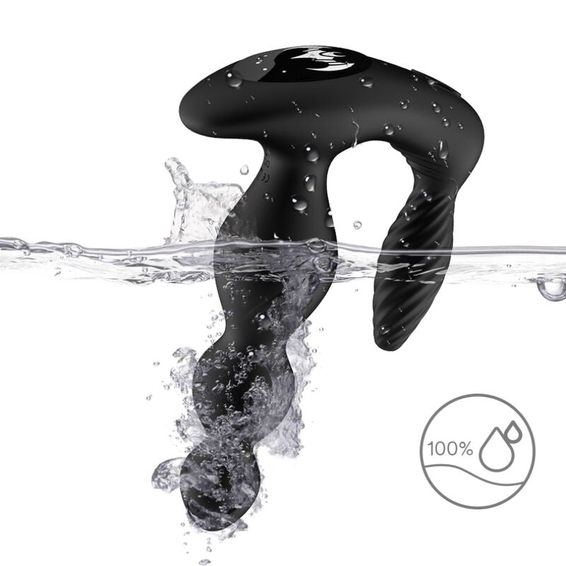 Armony Manfun Vibrator & Stimulator Anal Plug Remote Control Black | Niks.fi verkkokauppa