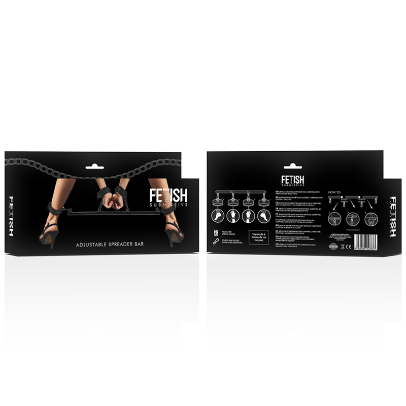 Fetish Submissive Bondage Adjustable Separator Bar 4 Pieces | Niks.fi verkkokauppa