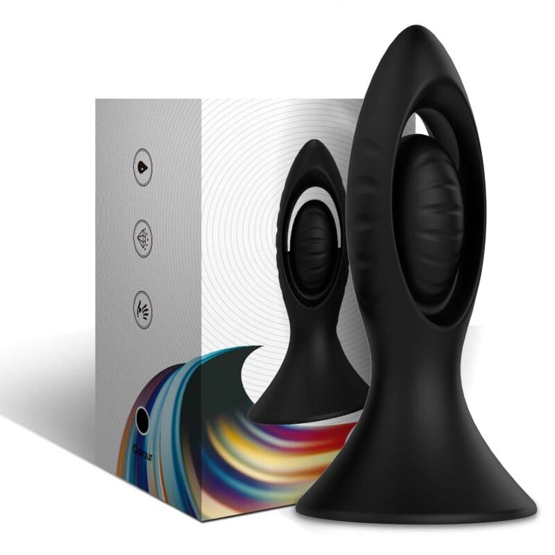 Armony Vibrator & Anal Plug Silicone Black | Niks.fi verkkokauppa