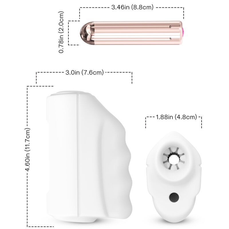 Armony Master Masturbator & Vibrator White | Niks.fi verkkokauppa