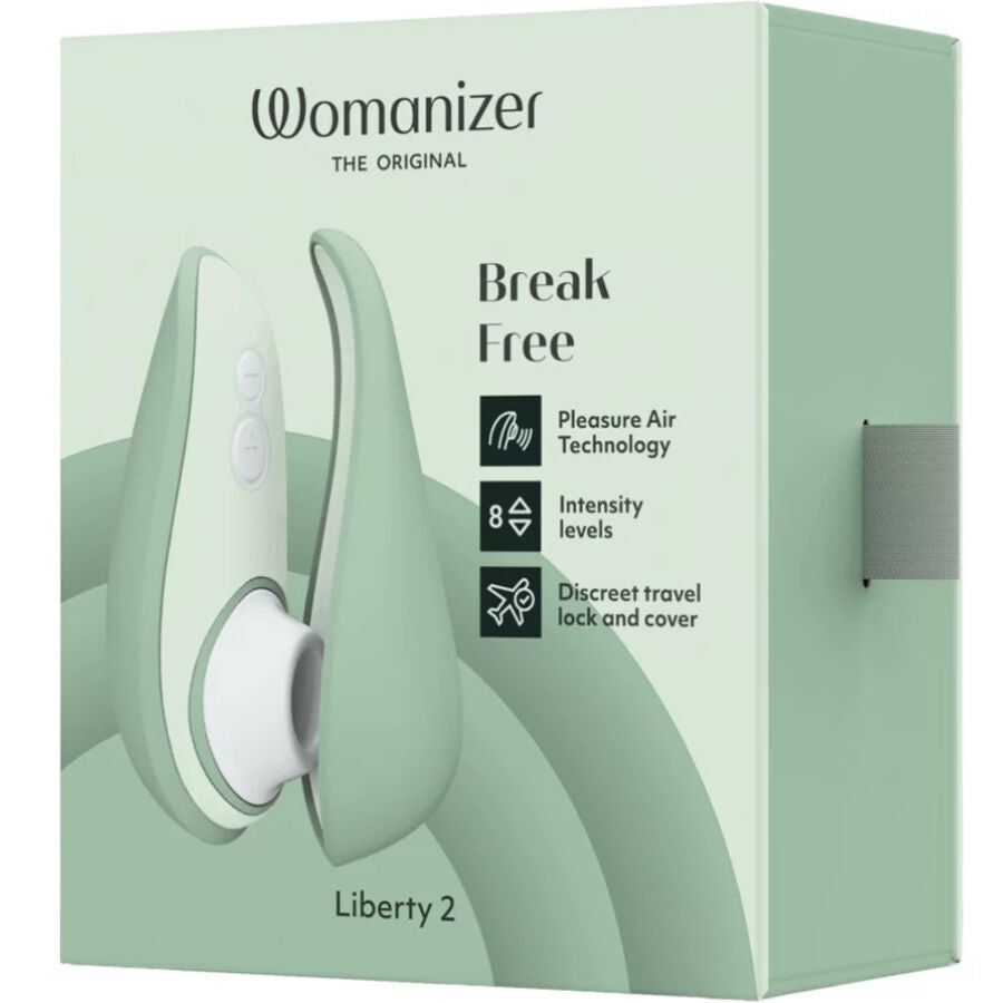 Womanizer Liberty 2 Clitoris Stimulator & Sucker Light Green | Niks.fi verkkokauppa