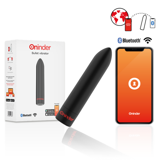 Oninder Berlin Bullet Vibrator Black 9 Modes 8.5 X 2 Cm Free App | Niks.fi verkkokauppa