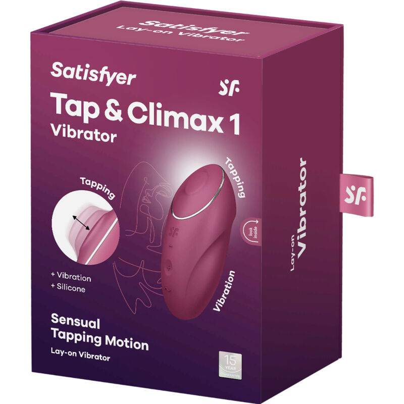 Satisfyertap & Climax 1 Lay-On Vibrator Red | Niks.fi verkkokauppa