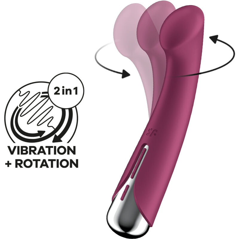 Satisfyerspinning G-Sport 1 Rotator Vibrator Red | Niks.fi verkkokauppa
