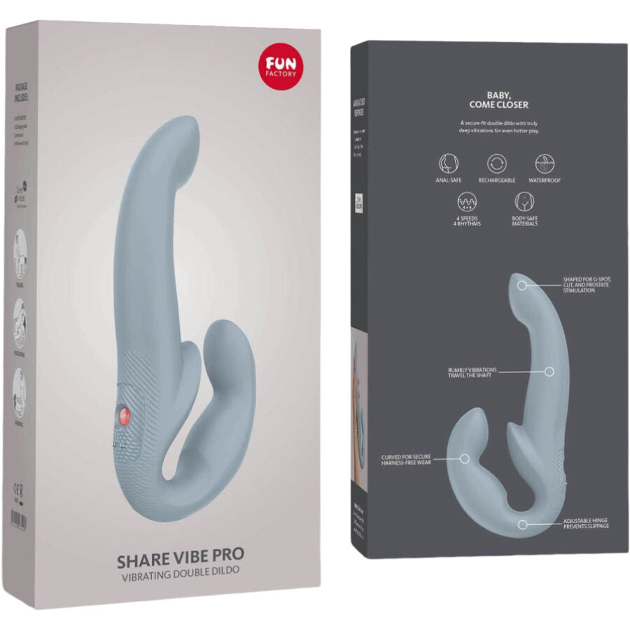 Fun Factory Share Vibe Pro Double Vibrator Grey | Niks.fi verkkokauppa