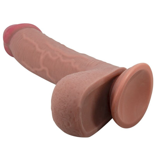 Pretty Lovesliding Skin Series Realistic Dildo With Sliding Skin Suction Cup Brown 23.4 Cm | Niks.fi verkkokauppa