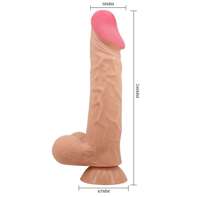 Pretty Lovesliding Skin Series Realistic Dildo With Sliding Skin Suction Cup Remote Control Flesh 24 Cm | Niks.fi verkkokauppa