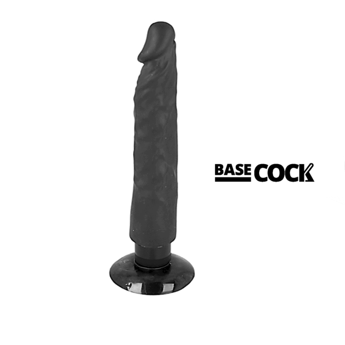Basecock Realistic Vibrator 2-1 Black 20 Cm O- 4 Cm | Niks.fi verkkokauppa