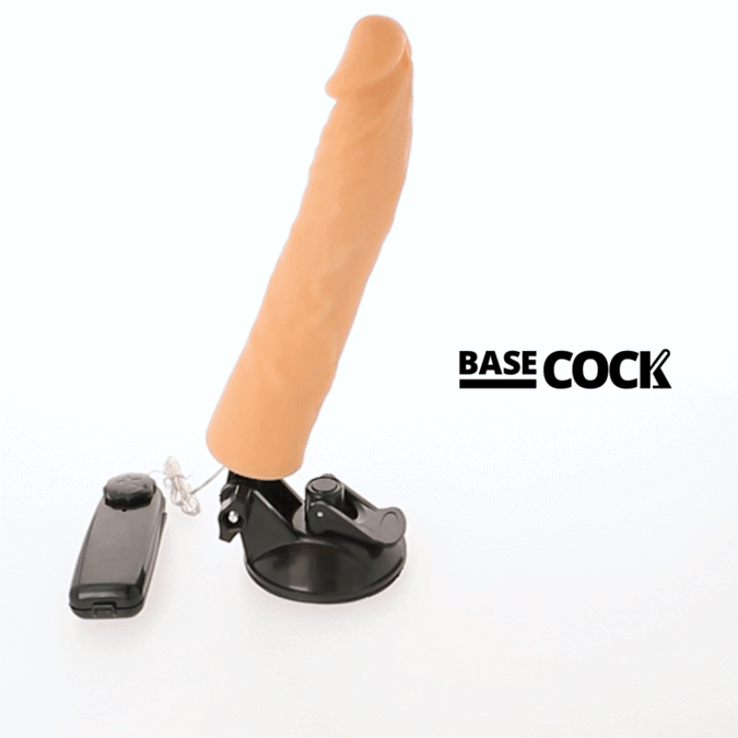 Basecock Realistic Vibrator Remote Control Flesh 21 Cm O- 4 Cm | Niks.fi verkkokauppa