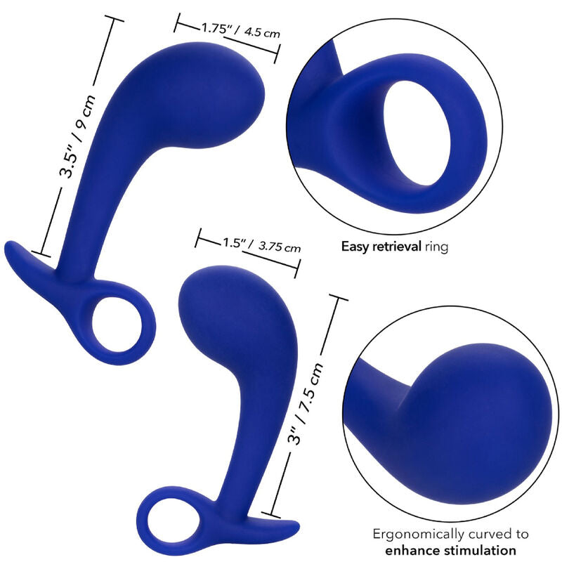 Calexotics Admiral Set 2 Anal Plug Blue | Niks.fi verkkokauppa