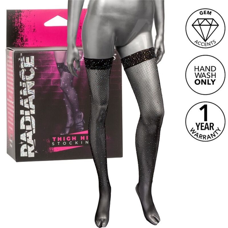 Calexotics Radiance Thigh High Stockings Rhine | Niks.fi verkkokauppa