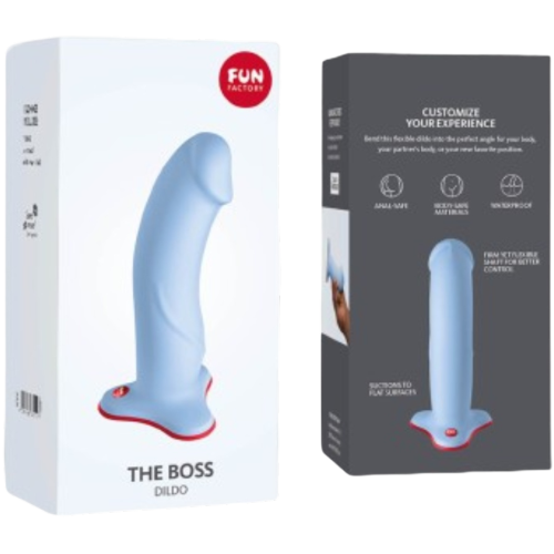 Fun Factory The Boss Realistic Dildo Dove Blue | Niks.fi verkkokauppa