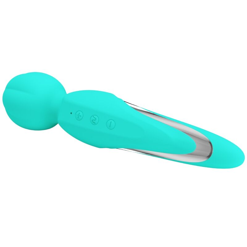 Pretty Love Walter Vibrator Wand Aqua Green | Niks.fi verkkokauppa