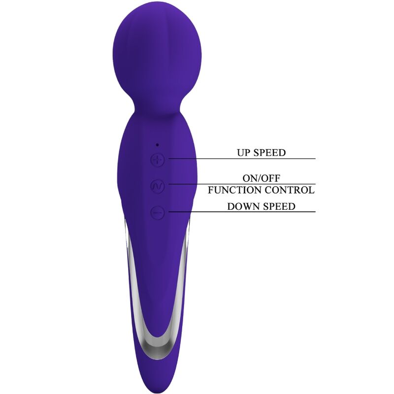 Pretty Love Walter Vibrator Wand Purple | Niks.fi verkkokauppa