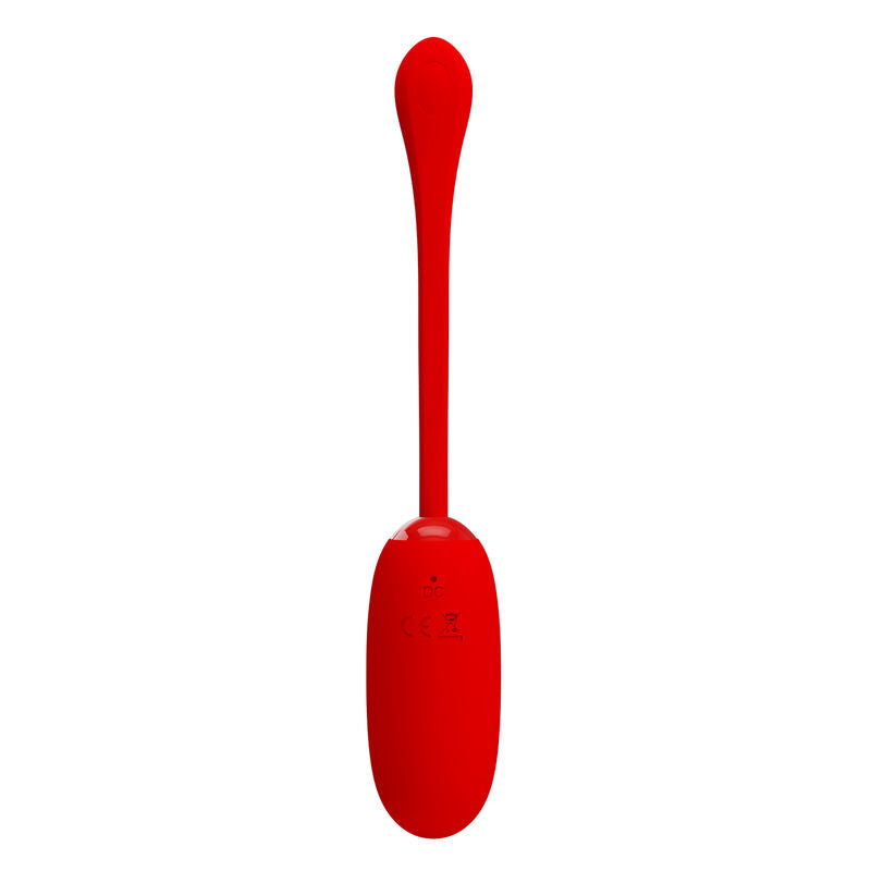 Pretty Love Julius Waterproof-Rechargeable Vibrating Egg Red | Niks.fi verkkokauppa