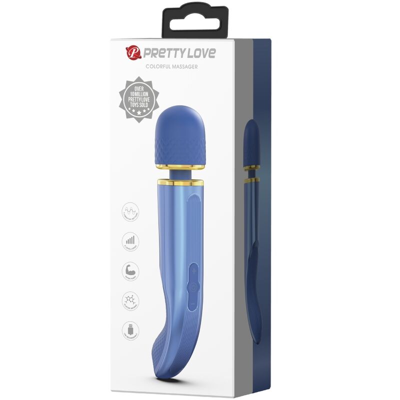 Pretty Love Massager 7 Vibration Modes Blue | Niks.fi verkkokauppa
