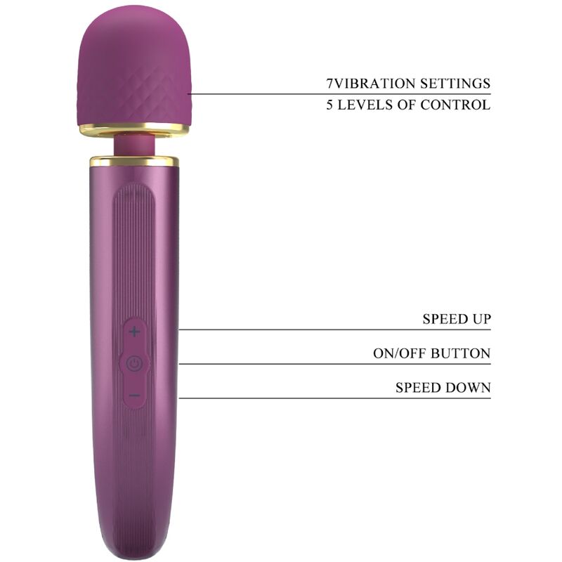 Pretty Love Massager 7 Vibration Modes Purple | Niks.fi verkkokauppa