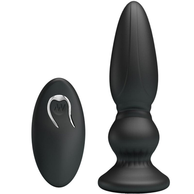 Mr Play Powerful Vibrator Remote Control Anal Plug Black | Niks.fi verkkokauppa