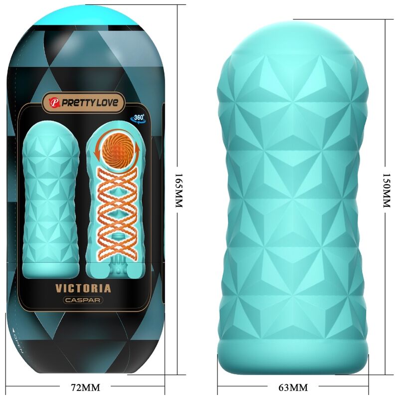 Pretty Love Victoria Caspar Masturbator Aqua Green | Niks.fi verkkokauppa