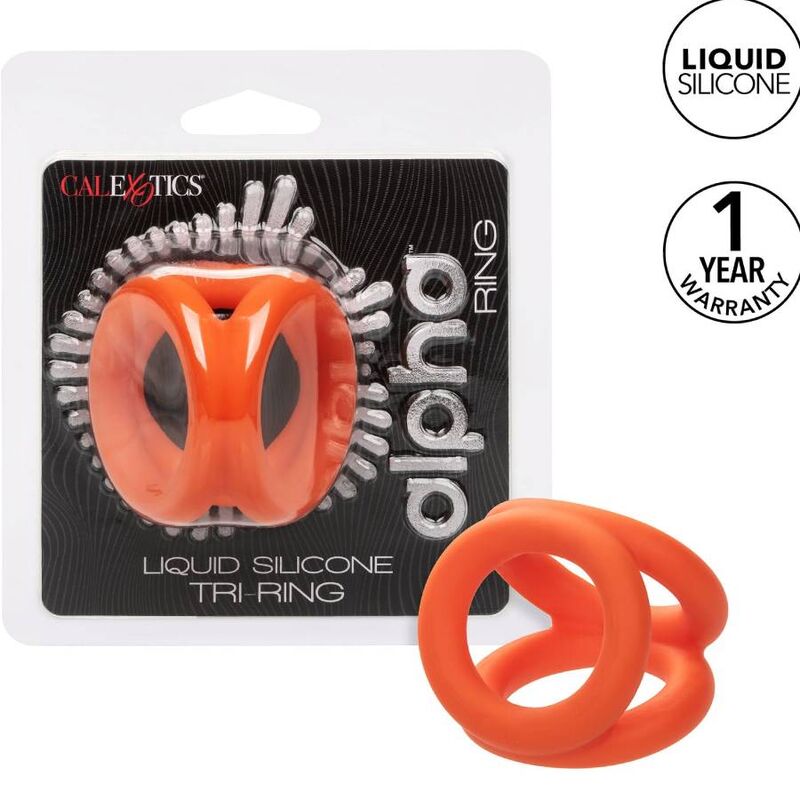 Calexotics Alpha Tri-Ring Orange | Niks.fi verkkokauppa